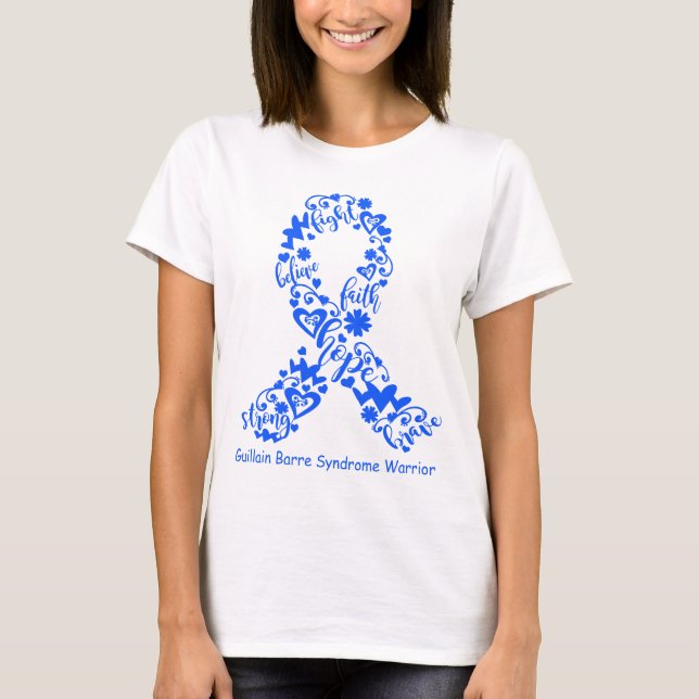 T-shirt Guillain Barre Sensibilisation au syndrome Soutien (Devant)