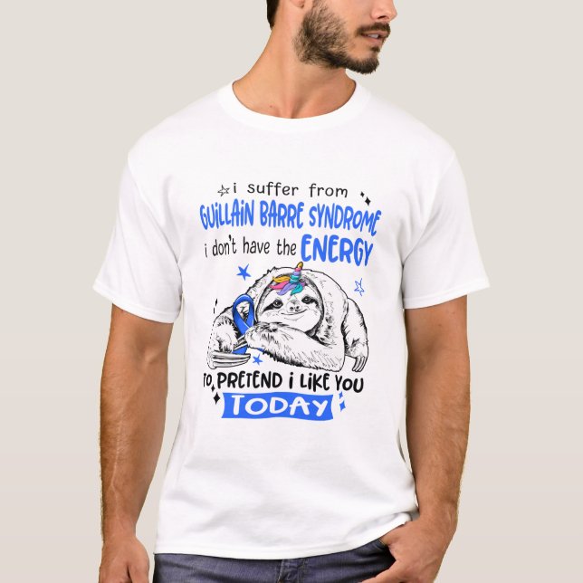 T-shirt Guillain Barre Syndrome Awareness Month Ribbon Gif (Devant)