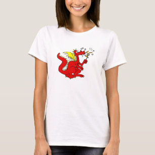 T-shirt Guimauve grillant le dragon