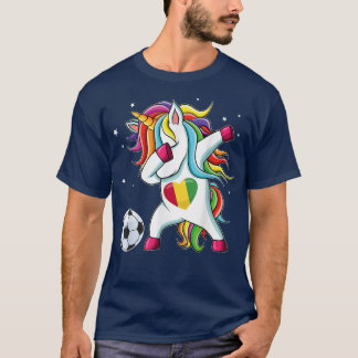 T-shirt Guinea Dabbing Soccer Unicorn Guyanese Fan 