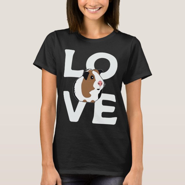 T-shirt Guinea Pig Lover Animal Funny Girls Women Mom Kids (Devant)