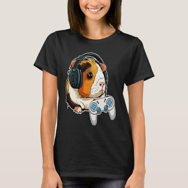 T-shirt Guinea Pig Mom Dad  Piggy  Chew Cage  7 (Devant)