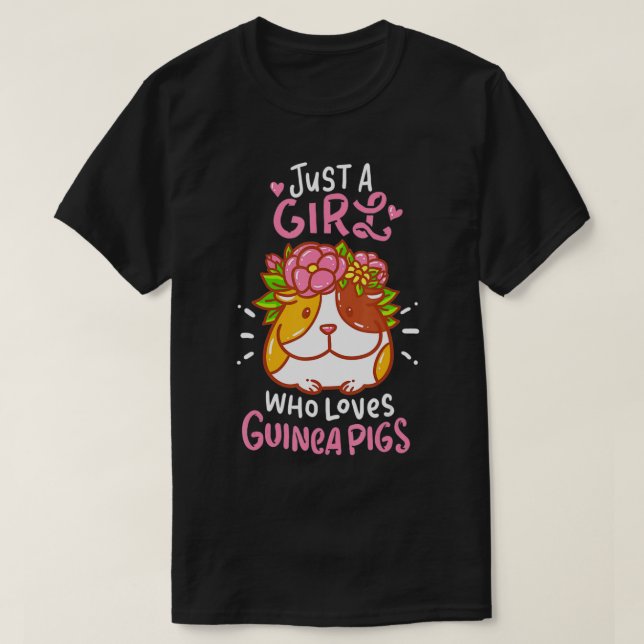 T-shirt Guinea Pig Rodent Pet  (Design devant)
