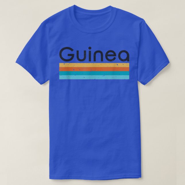 T-shirt Guinea Retro Design  (Design devant)