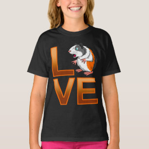 T-shirt Guinée amour du porc Cochon de Guinée mignon A