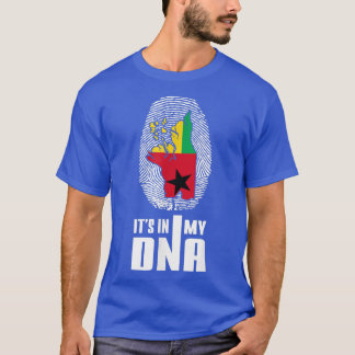 T-shirt Guinée Bissau C'est dans mon ADN Guinée Carte du D