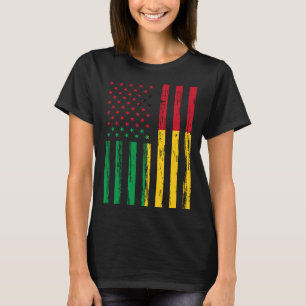 T-shirt Guinée Bissau Drapeau Amérique ADN US pour Guinée 