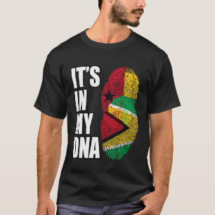 T-shirt Guinée-Bissau Et Guyane Mélangent L'ADN Patrimoine