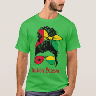 T-shirt Guinée Bissau Girl Bissau fille guinéenne Guinée B