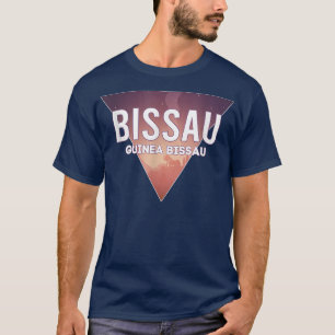 T-shirt Guinée-Bissau Pays avec capitale ou ville principa