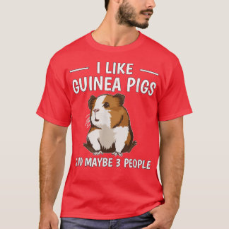 T-shirt Guinée Cochon J'Aime Les Cochons De Guinée Et Peut