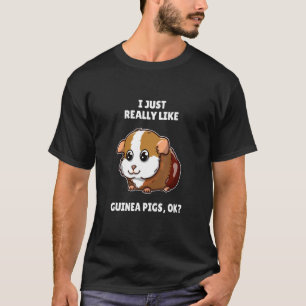 T-shirt Guinée Cochon J'Aime Vraiment Les Cochons De Guiné