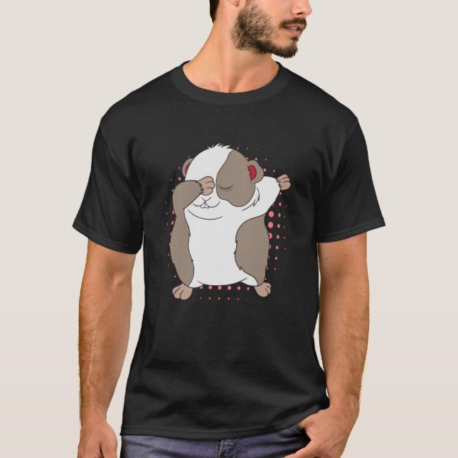 T-shirt Guinée Cochon mignon Dabbing Furie Petit animal Gu (Devant)