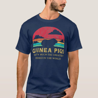 T-shirt Guinée Cochon plus grande chose Retro Sunset Anima