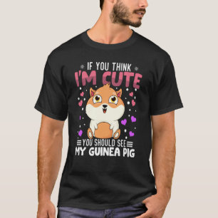 T-shirt Guinée Coeur de porc Saint Valentin Animal pour fe
