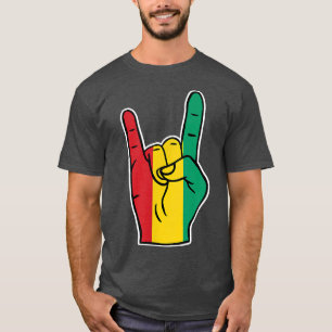 T-shirt Guinée Drapeau Fière héritage guinéen Guinée Rock