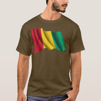 T-shirt Guinée Drapeau Vintage en état de détresse Guinée