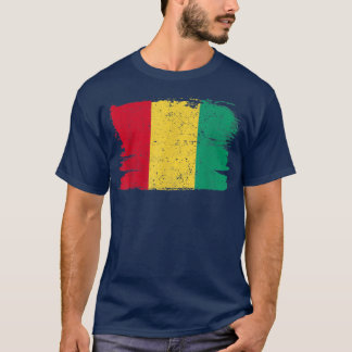 T-shirt Guinée Flag Fierté Amitié Fière Paix Vintage R