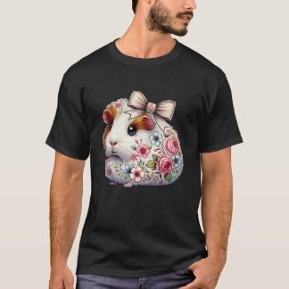 T-shirt Guinée Fleurs de porc filles femmes mignonne Coque