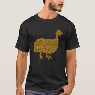 T-shirt Guinée Fowl Pour Femmes Fille Pearl poule Oiseau A