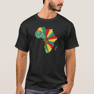 T-shirt Guinée Guinée Drapeau Afrique Carte du patrimoine 