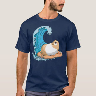 T-shirt Guinée Pig Maman Papa Fou Piggy Surf