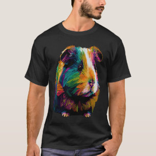 T-shirt Guinée Pig Maman Papa Funny Piggy Lover Chew Cage