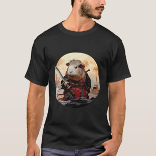 T-shirt Guinée Pig Samurai Funny Animal Pet Katana