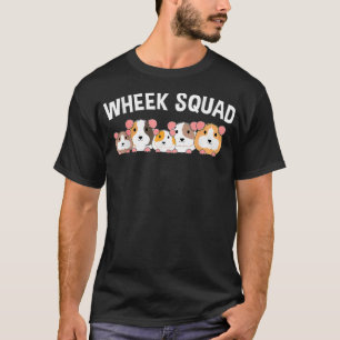 T-shirt Guinée Pig Wheek Squad mignon Chien de Guinée