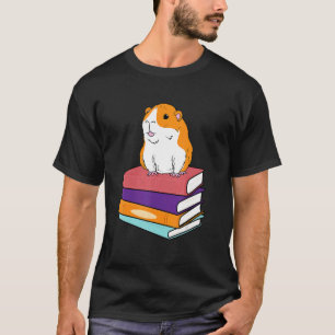 T-shirt Guinée Porc Livre Furie Animaux de compagnie Lectu