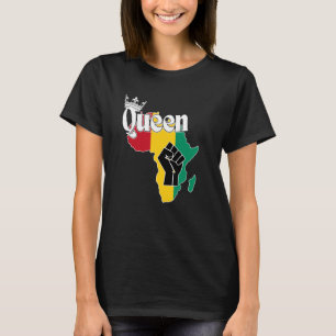 T-shirt Guinée Reine Conakry Avec Drapeau Conakry En Afriq