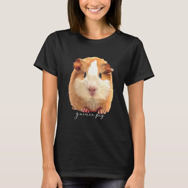 T-shirt Guinéen Cochon Cute Cavy Hamster Art Rodent Animal (Devant)