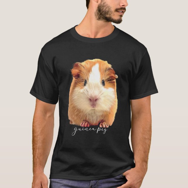 T-shirt Guinéen Cochon Cute Cavy Hamster Art Rodent Animal (Devant)