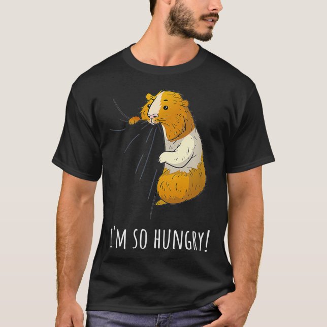 T-shirt Guinéen Cochon Je suis si affamé Je propriétaire d (Devant)