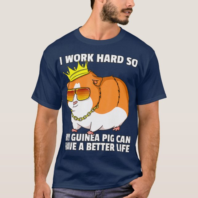 T-shirt Guinéen Cochon Maman Papa Piggies Costume Propriét (Devant)