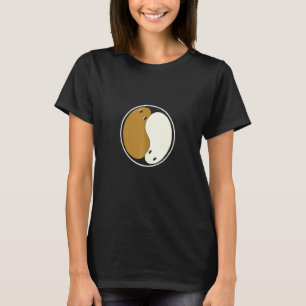 T-shirt Guinéen Cochon Yin Et Yang Animaux De Maison