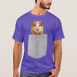 T-shirt Guinéen Pig Fake Poche Hampe Art Rodent Animal