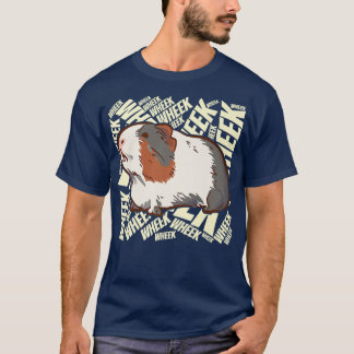 T-shirt Guinéen Pig Wheek Wheek Wheek Funny Animal de comp