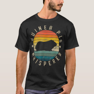 T-shirt Guinéen Whisperer Vintage Sunset Pet Rodent Gif