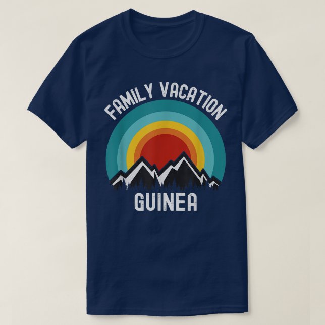 T-shirt Guinéenne Vacances Vacances Correspondance (Design devant)