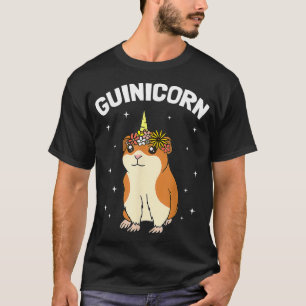 T-shirt Guinicorne Guinée Cochon blanc licorne mystique Ch