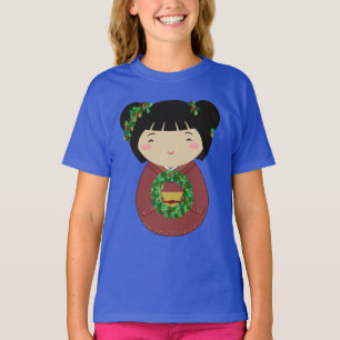 T-shirt Guirlande de Noël de Kokeshi