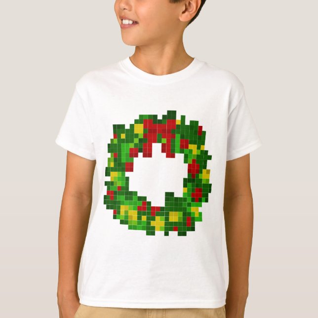 T-shirt Guirlande de pixel (Devant)