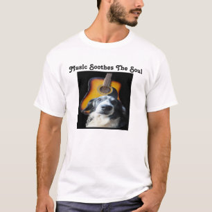T-shirt Guitar Chien