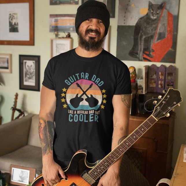 T-shirt Guitar Dad Like a regular Dad But cooler (Créateur téléchargé)