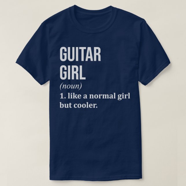 T-shirt Guitar Girl (Design devant)