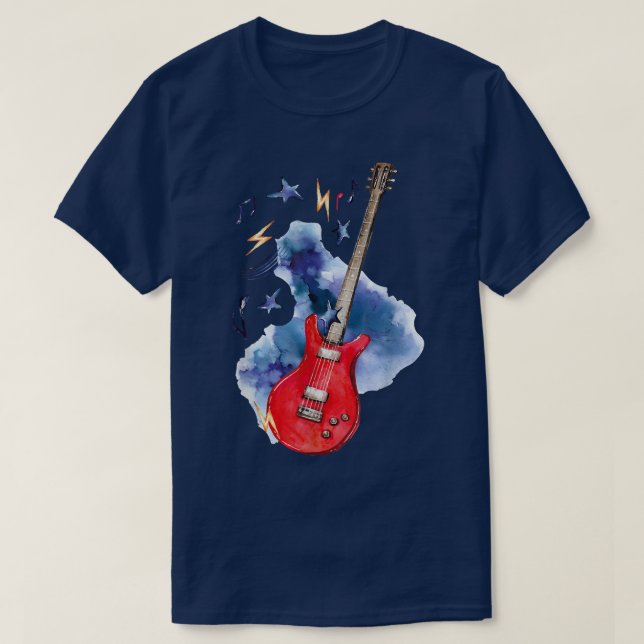 T-shirt Guitar Lover  (Design devant)