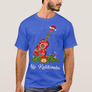 T-shirt Guitar Music Hawaiian Ukulele Mele Kalikimaka Chri