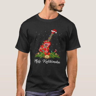 T-shirt Guitar Music Hawaiian Ukulele Mele Kalikimaka Chri