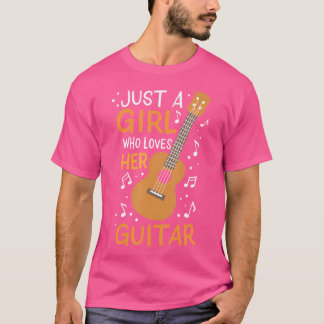 T-shirt Guitar Player Guitarist Just A Girl Who Loves Her 